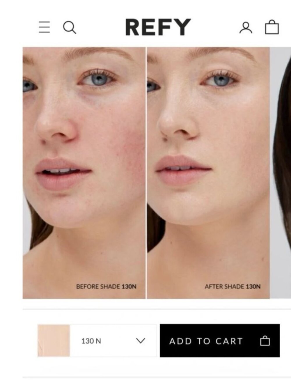 NIB Refy Skin Tint 130 N